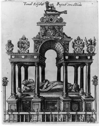 Das Grab von Elisabeth I., 1620